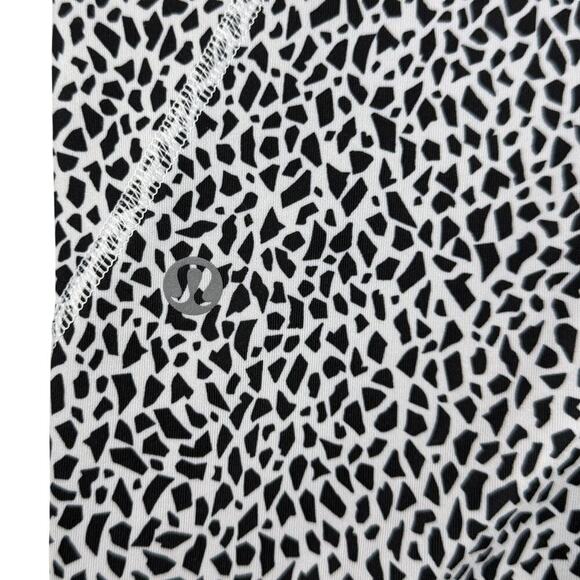 LULULEMON Inspire Tight II Mesh Size 6 Miss Mosaic White / Black - Picture 11 of 11